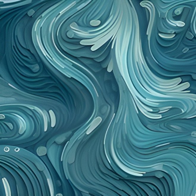Azure Depths Collection: Layered Blue Topographic Design - Pattern Symphony