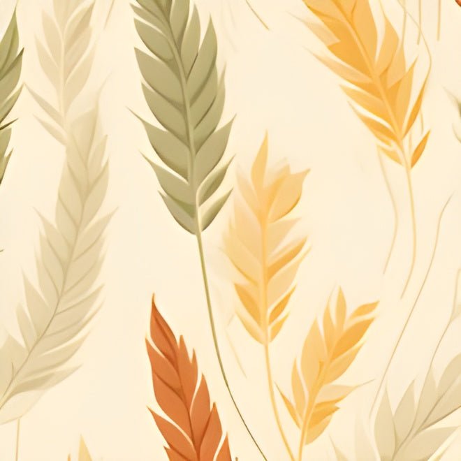 Feather-Woven Wheat Fields Collection: A Naturecore Vision Collection - Pattern Symphony