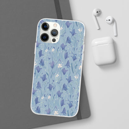 Enchanting Bluebell Harmony Phone Case - Captivating Floral Design - Spring Collection - Flexi Cases Phone Case Pattern Symphony iPhone 12 Pro with gift packaging  