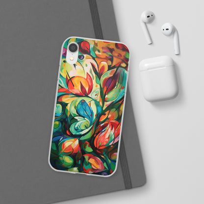 Spring Flourish Phone Case - Artistic Floral Elegance - Spring Collection - Flexi Cases Phone Case Pattern Symphony iPhone XR  