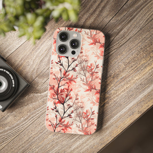Redbud Tree Blossom Phone Case - Flexible Floral Cover for Your Smartphone - Flexi Case Phone Case Pattern Symphony iPhone 14 Pro Max  