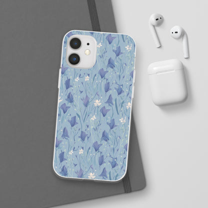 Enchanting Bluebell Harmony Phone Case - Captivating Floral Design - Spring Collection - Flexi Cases Phone Case Pattern Symphony iPhone 12 Mini  