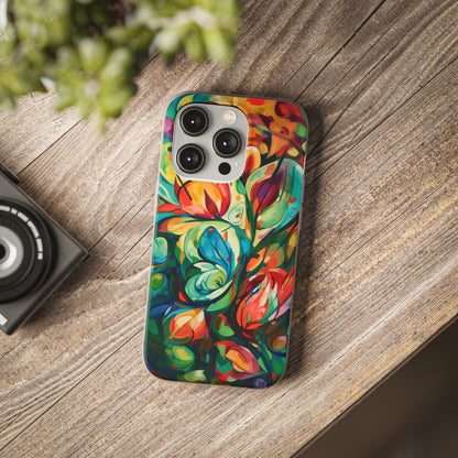Spring Flourish Phone Case - Artistic Floral Elegance - Spring Collection - Flexi Cases Phone Case Pattern Symphony iPhone 14 Pro  