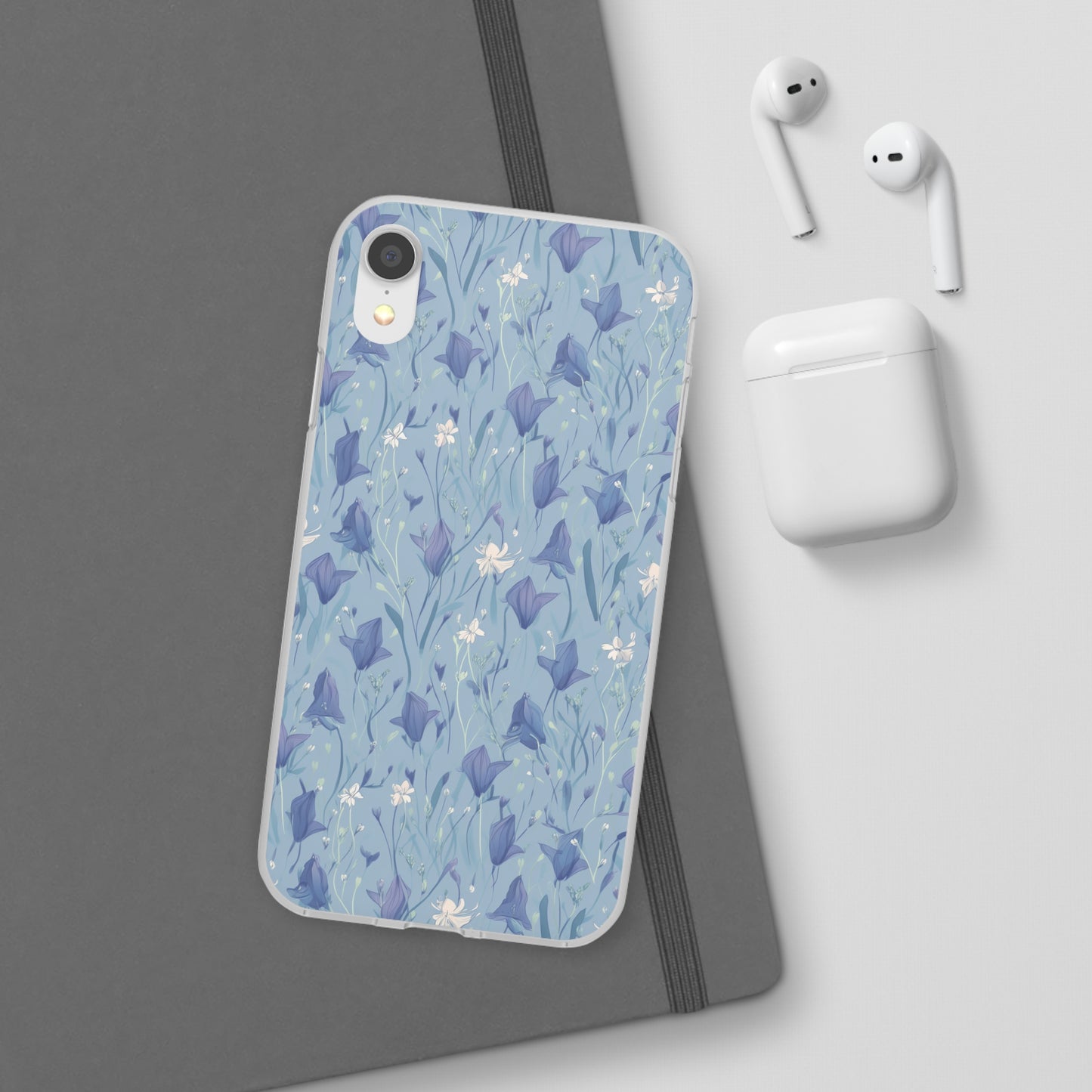 Enchanting Bluebell Harmony Phone Case - Captivating Floral Design - Spring Collection - Flexi Cases Phone Case Pattern Symphony iPhone XR  