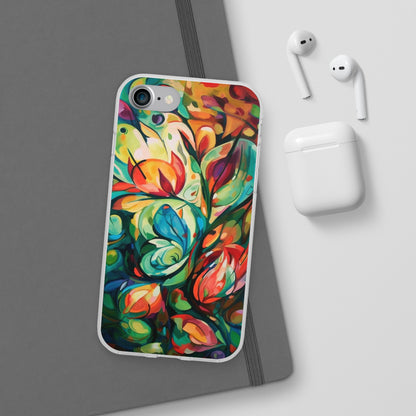 Spring Flourish Phone Case - Artistic Floral Elegance - Spring Collection - Flexi Cases Phone Case Pattern Symphony iPhone 7  