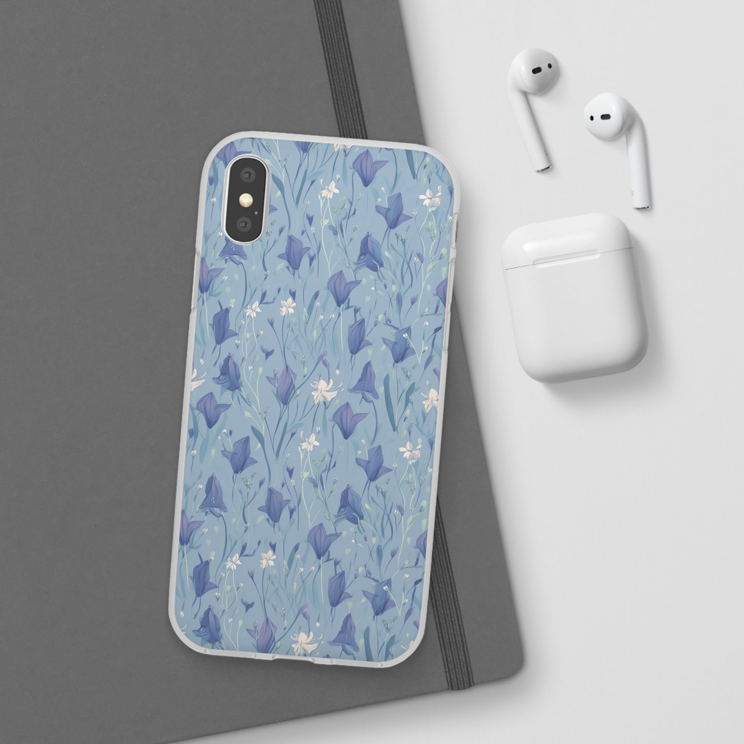 Enchanting Bluebell Harmony Phone Case - Captivating Floral Design - Spring Collection - Flexi Cases Phone Case Pattern Symphony iPhone X  