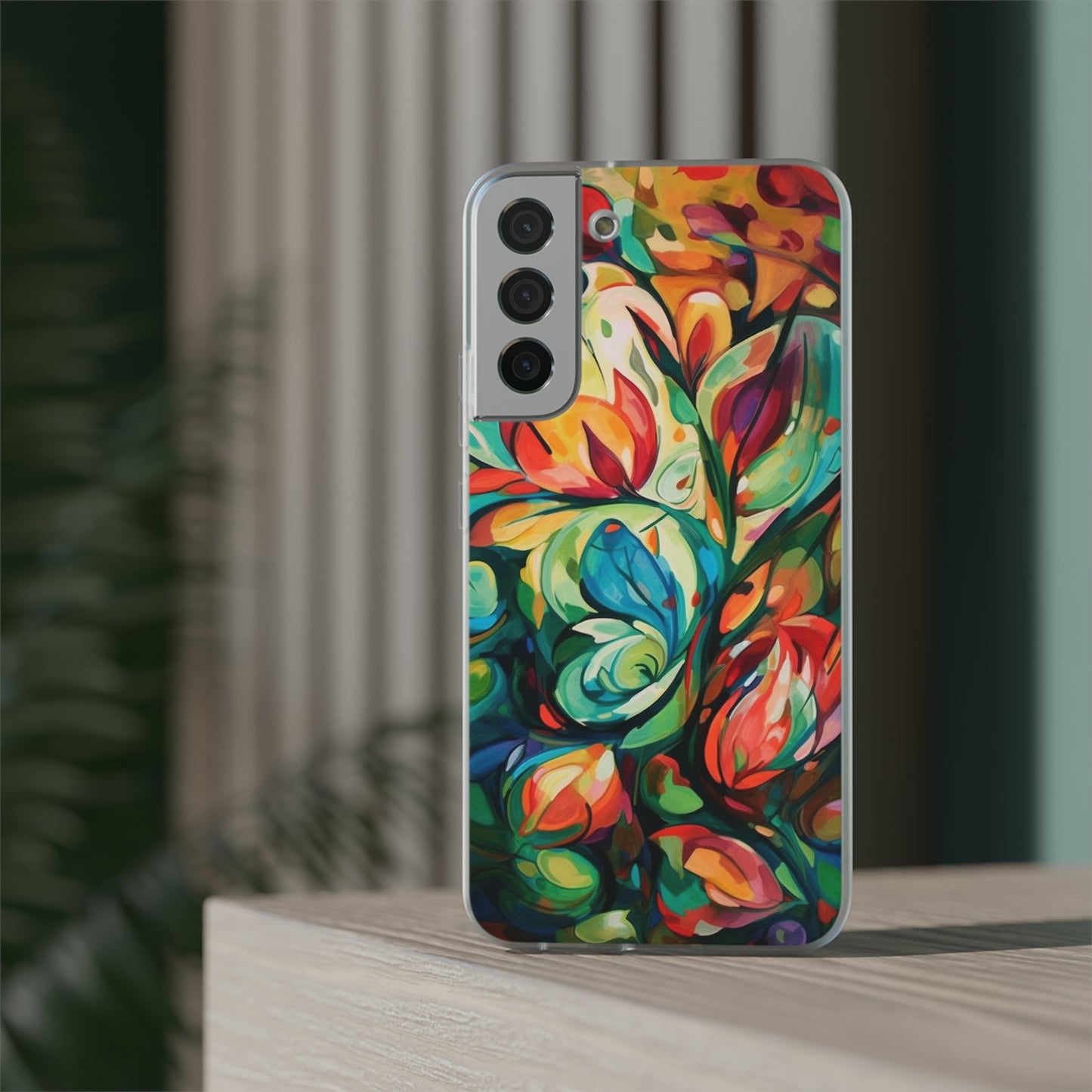 Spring Flourish Phone Case - Artistic Floral Elegance - Spring Collection - Flexi Cases Phone Case Pattern Symphony Samsung Galaxy S22 Plus  