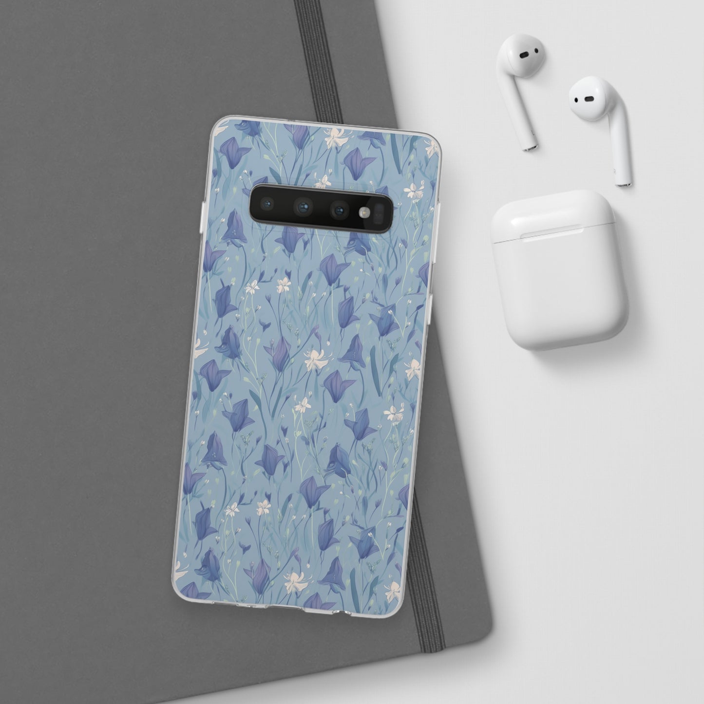 Enchanting Bluebell Harmony Phone Case - Captivating Floral Design - Spring Collection - Flexi Cases Phone Case Pattern Symphony Samsung Galaxy S10  