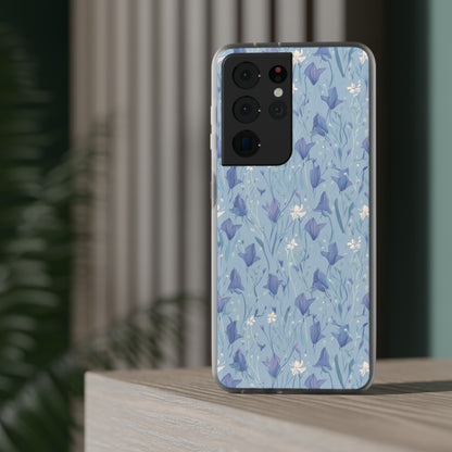 Enchanting Bluebell Harmony Phone Case - Captivating Floral Design - Spring Collection - Flexi Cases Phone Case Pattern Symphony Samsung Galaxy S21 Ultra with gift packaging  