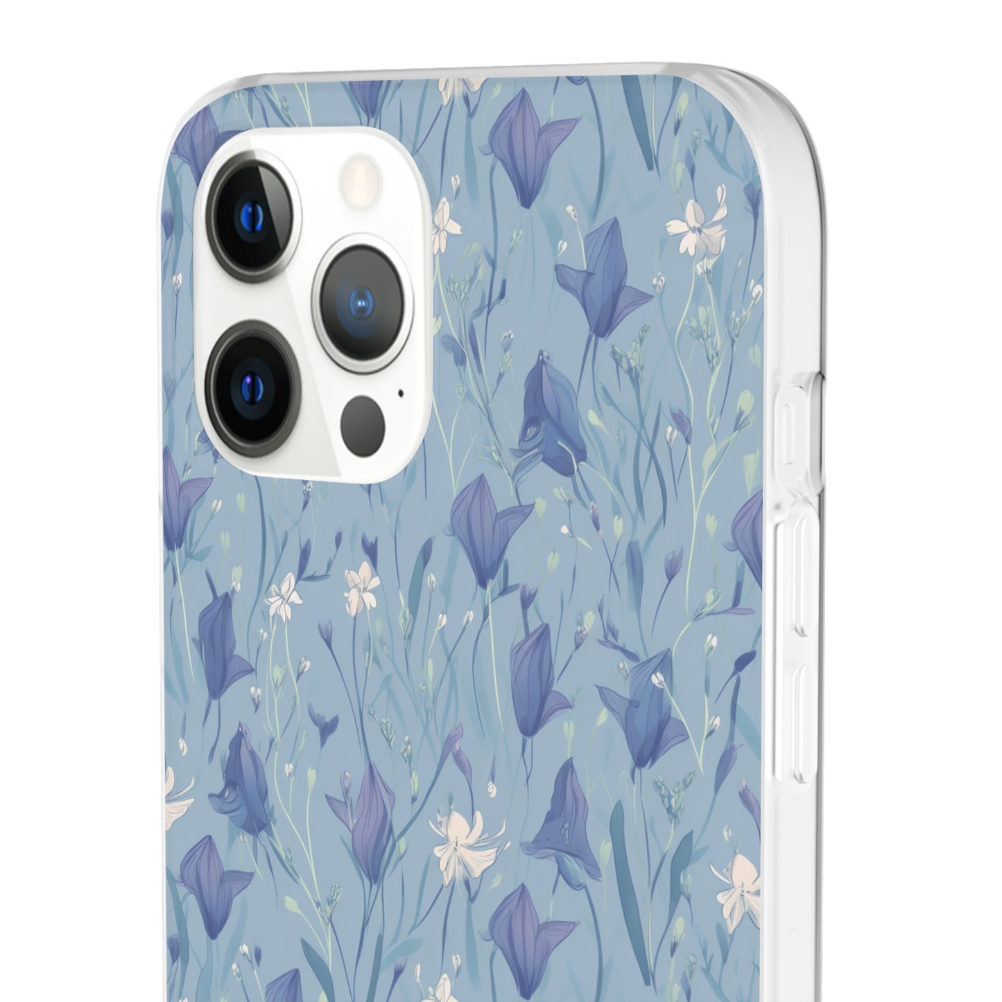 Enchanting Bluebell Harmony Phone Case - Captivating Floral Design - Spring Collection - Flexi Cases Phone Case Pattern Symphony   