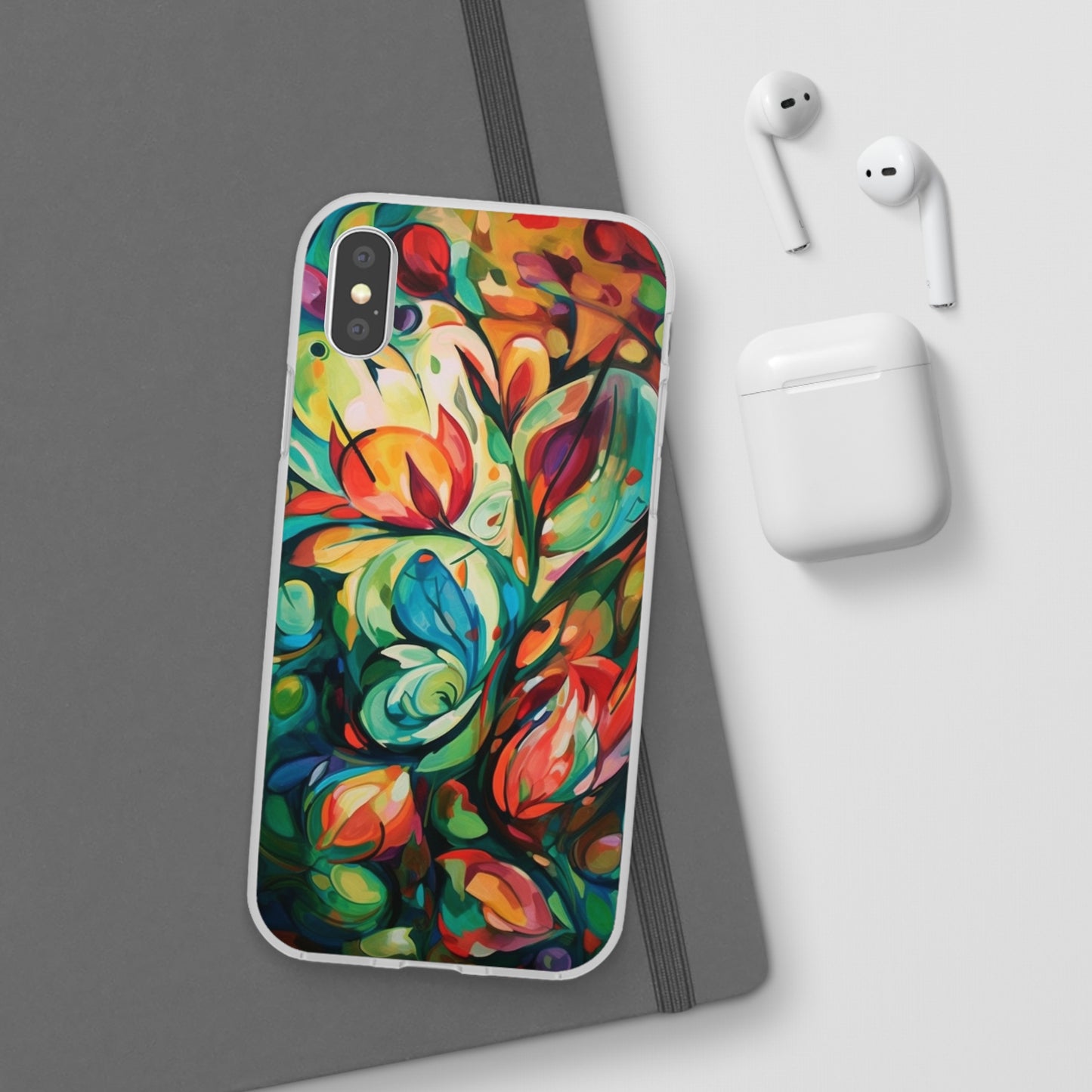 Spring Flourish Phone Case - Artistic Floral Elegance - Spring Collection - Flexi Cases Phone Case Pattern Symphony iPhone X  