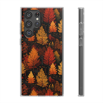 Bronzed Forest: A Chromatic Landscape - Flexible Phone Case