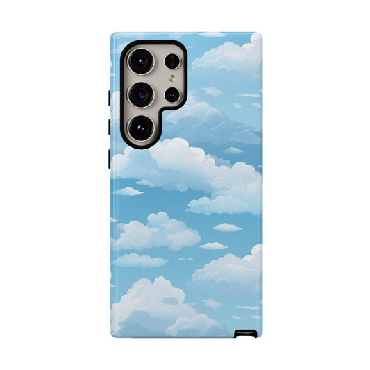 Azure Horizon Phone Case - Majestic Sky & Cloud Pattern - Tough Phone Case