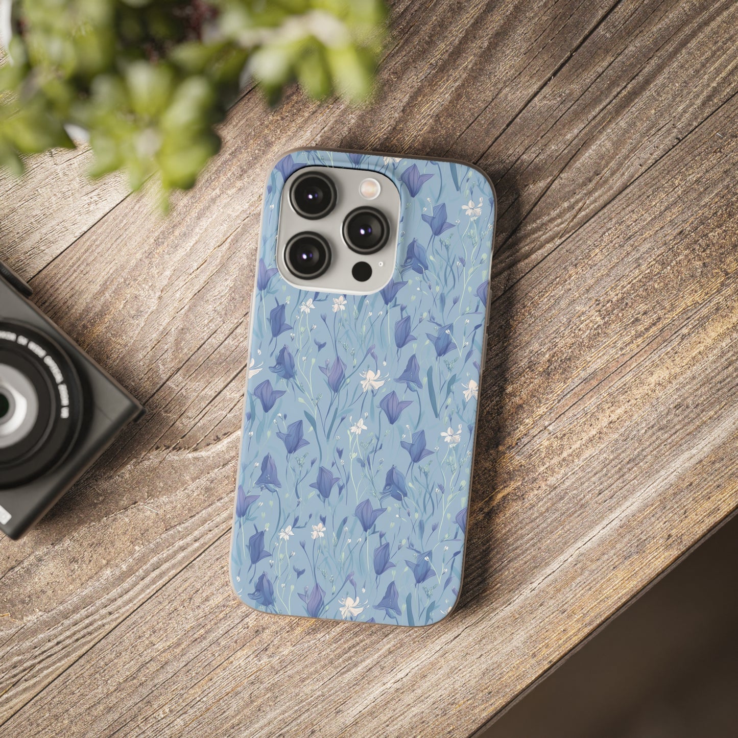 Enchanting Bluebell Harmony Phone Case - Captivating Floral Design - Spring Collection - Flexi Cases Phone Case Pattern Symphony iPhone 14 Pro  