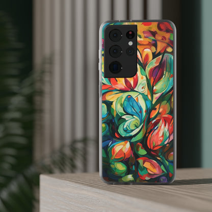 Spring Flourish Phone Case - Artistic Floral Elegance - Spring Collection - Flexi Cases Phone Case Pattern Symphony Samsung Galaxy S21 Ultra  