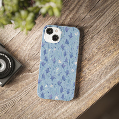 Enchanting Bluebell Harmony Phone Case - Captivating Floral Design - Spring Collection - Flexi Cases Phone Case Pattern Symphony iPhone 14  