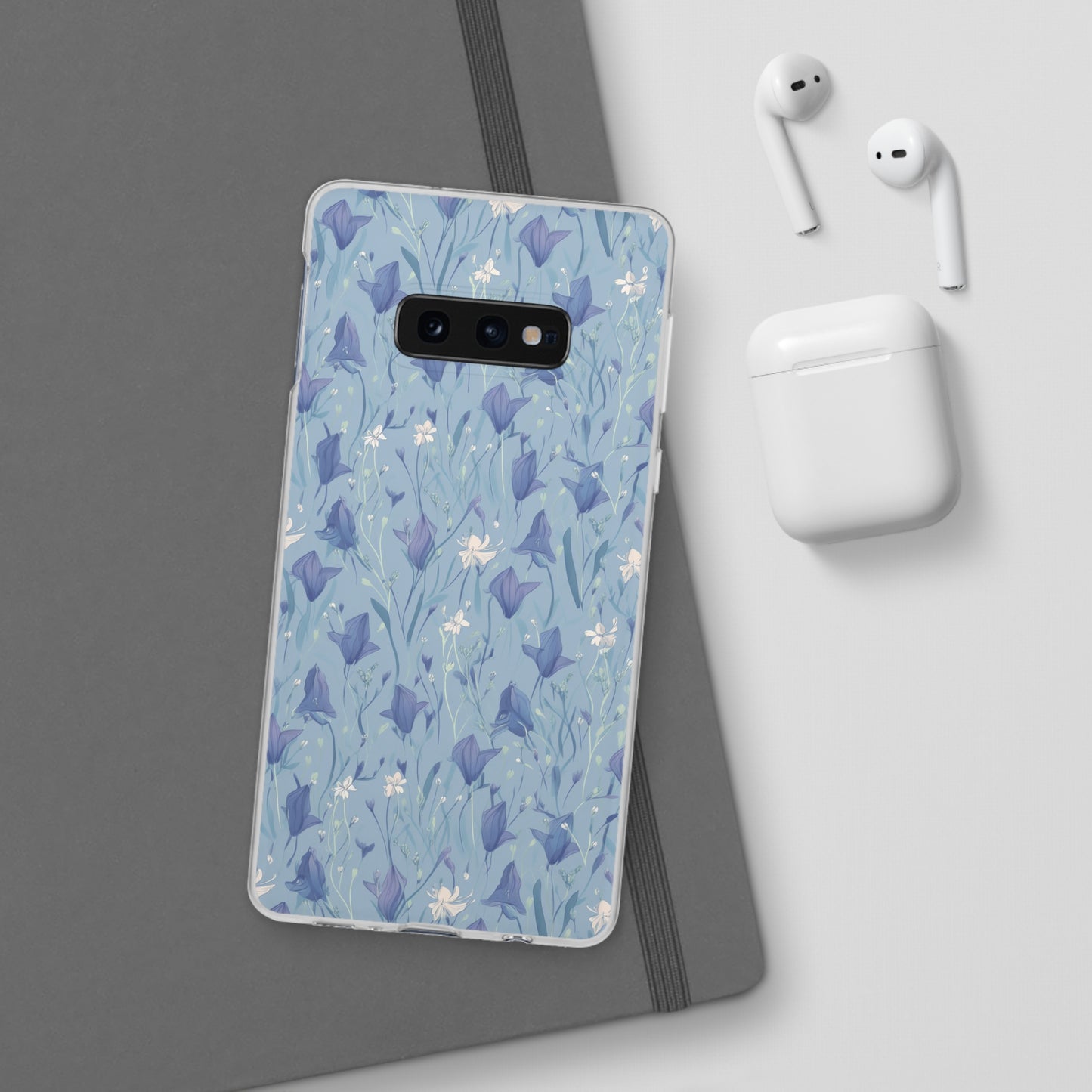 Enchanting Bluebell Harmony Phone Case - Captivating Floral Design - Spring Collection - Flexi Cases Phone Case Pattern Symphony Samsung Galaxy S10E with gift packaging  