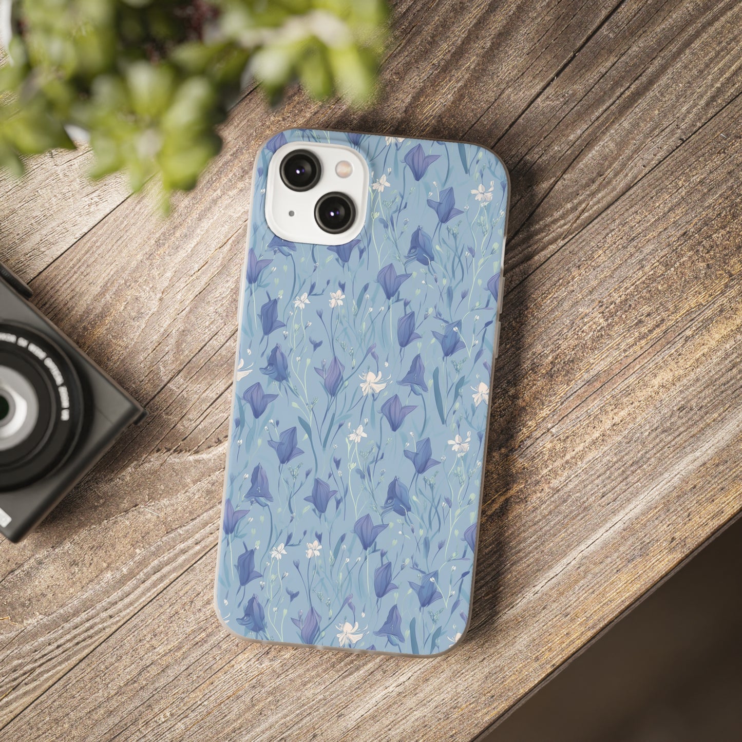 Enchanting Bluebell Harmony Phone Case - Captivating Floral Design - Spring Collection - Flexi Cases Phone Case Pattern Symphony iPhone 14 Plus  