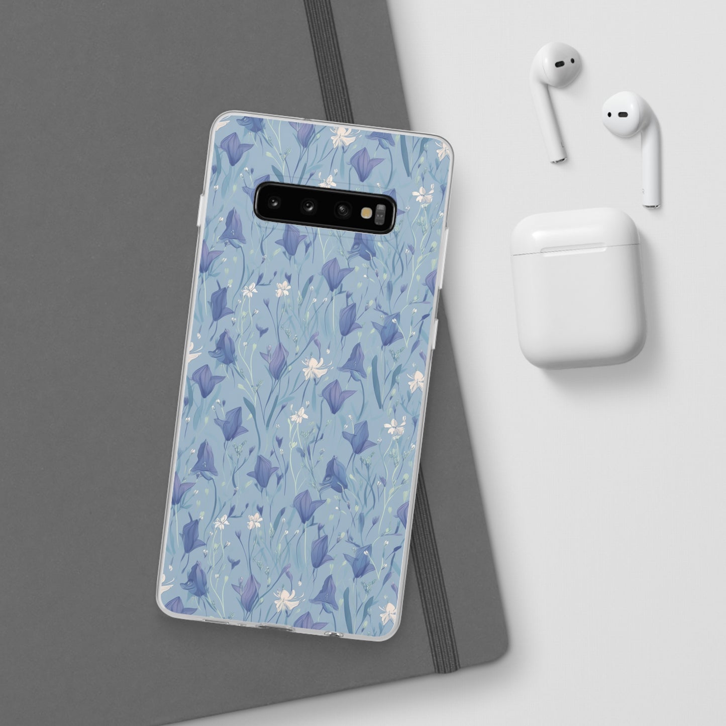 Enchanting Bluebell Harmony Phone Case - Captivating Floral Design - Spring Collection - Flexi Cases Phone Case Pattern Symphony Samsung Galaxy S10 Plus with gift packaging  