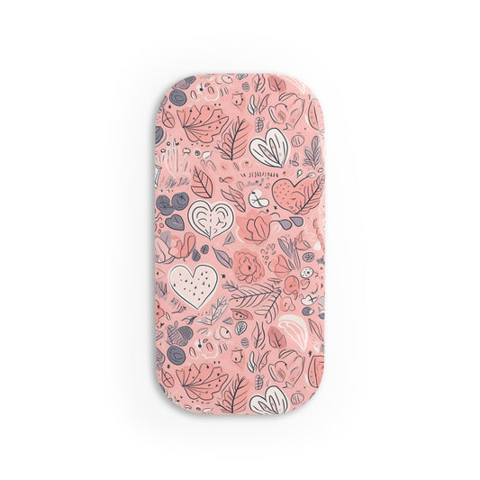 Springtime Blushing Hearts and Leaves - Phone Stand