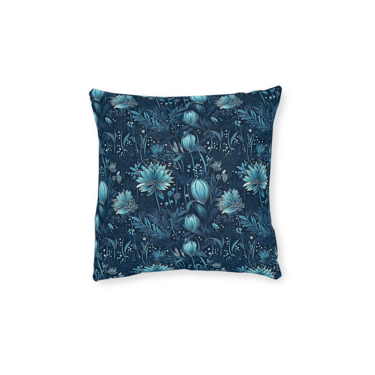 Metallic Blue Scilla - Blue Cushion Covers
