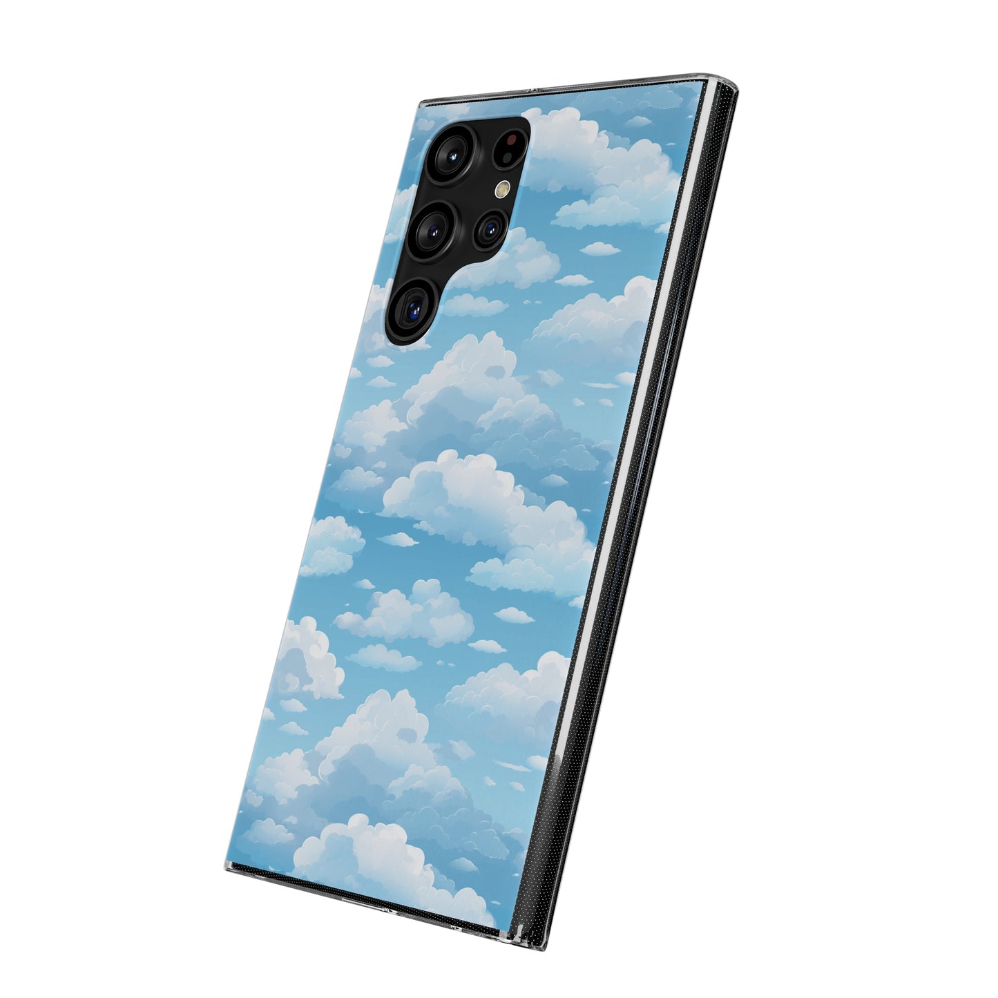 Boundless Azure Horizon - Calm Sky Design Soft Phone Case for IPhone, Samsung, and Google Pixel Phone Case Pattern Symphony Samsung Galaxy S22 Ultra Transparent 
