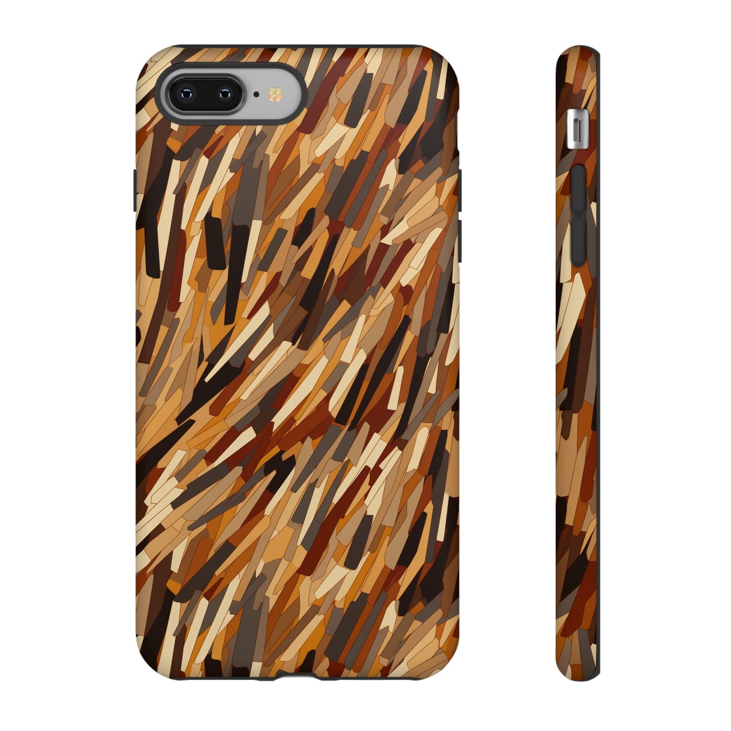 Fragmented Forest: Autumn's Abstract Palette Tough Phone Case