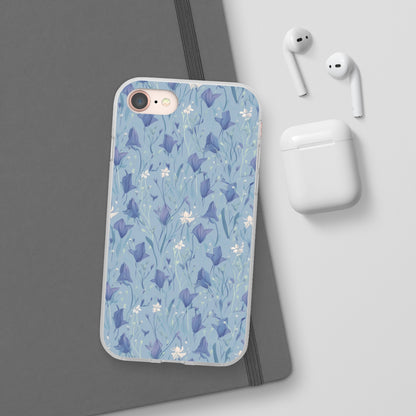 Enchanting Bluebell Harmony Phone Case - Captivating Floral Design - Spring Collection - Flexi Cases Phone Case Pattern Symphony iPhone 8 with gift packaging  