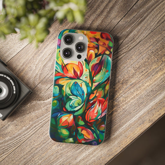 Spring Flourish Phone Case - Artistic Floral Elegance - Spring Collection - Flexi Cases Phone Case Pattern Symphony iPhone 14 Pro Max  