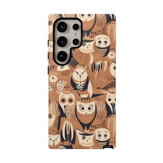 Abstract Owl - Phone Case