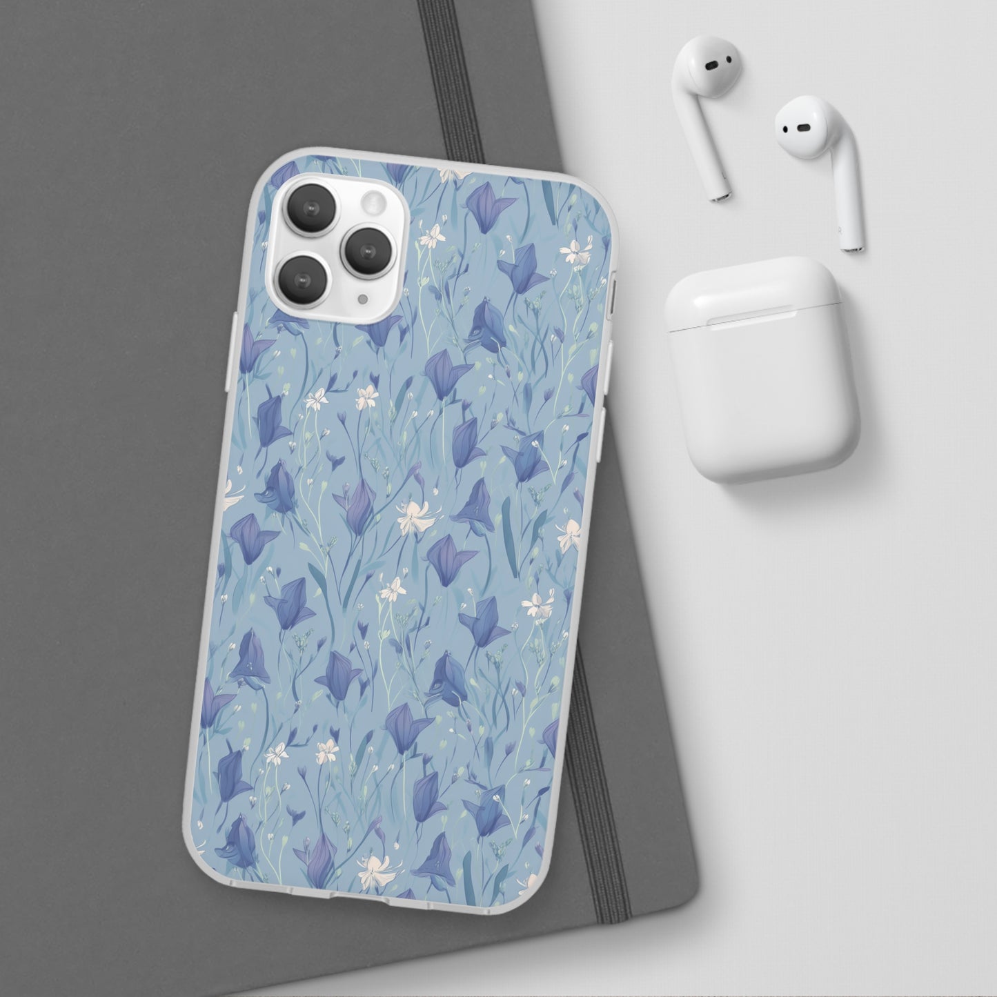 Enchanting Bluebell Harmony Phone Case - Captivating Floral Design - Spring Collection - Flexi Cases Phone Case Pattern Symphony iPhone 11 Pro Max  