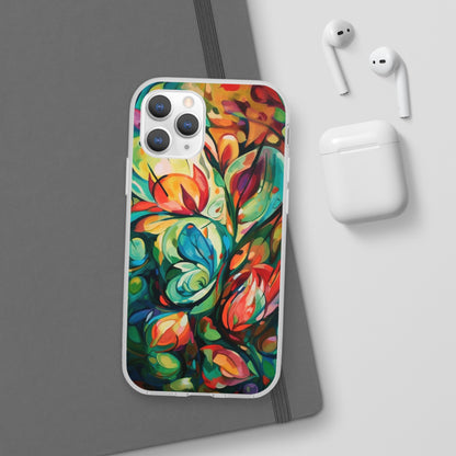 Spring Flourish Phone Case - Artistic Floral Elegance - Spring Collection - Flexi Cases Phone Case Pattern Symphony iPhone 11 Pro with gift packaging  
