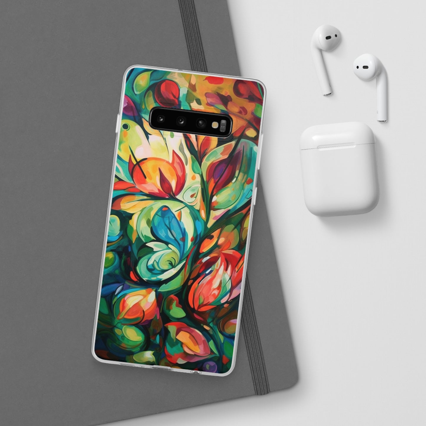 Spring Flourish Phone Case - Artistic Floral Elegance - Spring Collection - Flexi Cases Phone Case Pattern Symphony Samsung Galaxy S10 Plus with gift packaging  