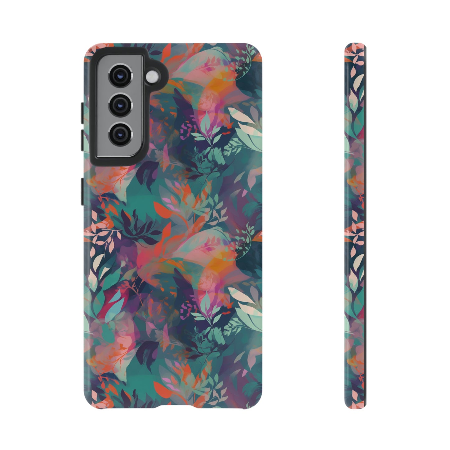 Botanical Bliss - Stylized Abstract Flower Design Tough Phone Case
