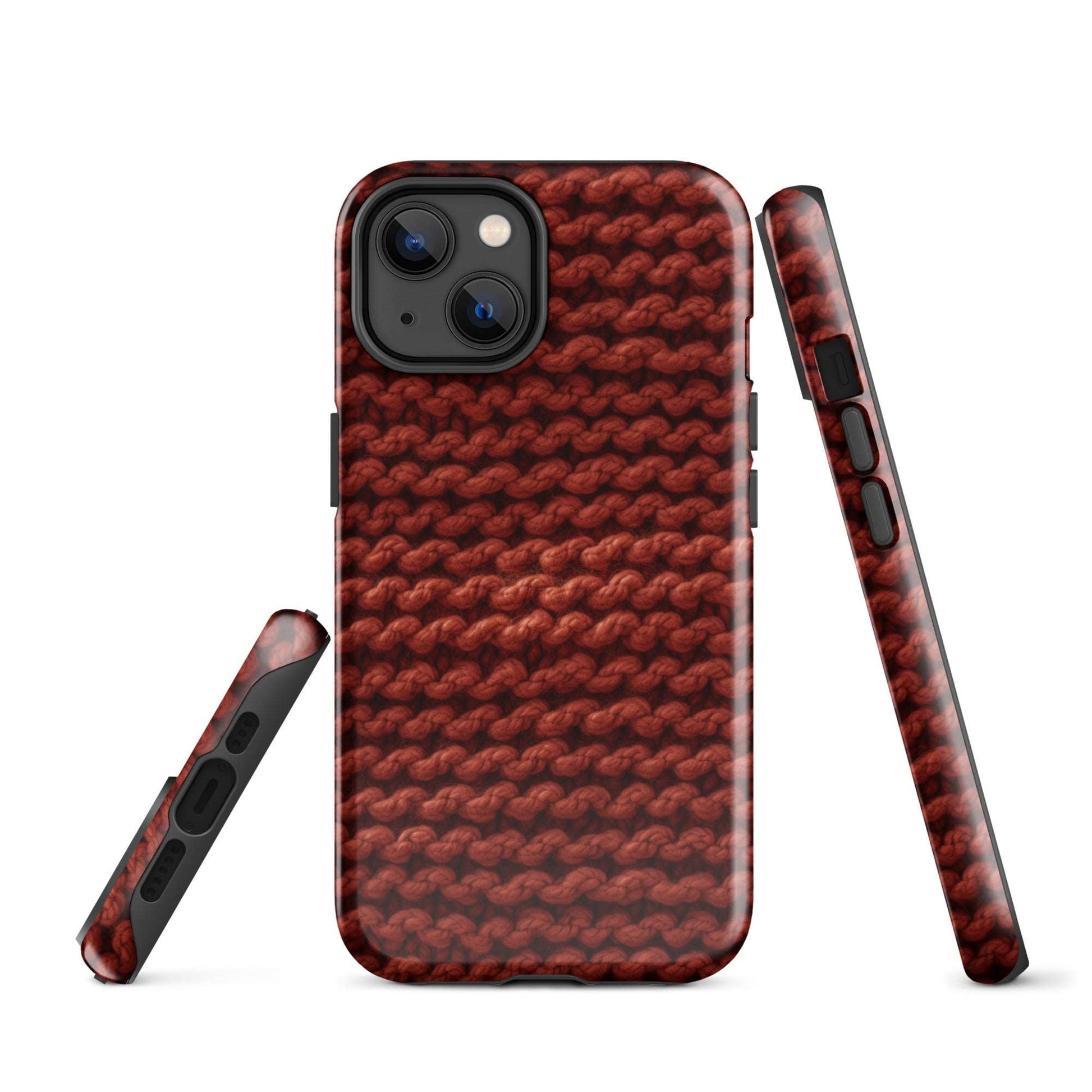 Autumn Yarn Chronicles - Warmth and Tradition iPhone Case - Pattern Symphony