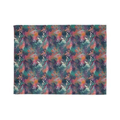Botanical Bliss - Stylized Abstract Flower Design - Sofa Throws - Pattern Symphony