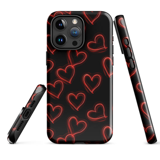 Neon Heartbeat - iPhone Case