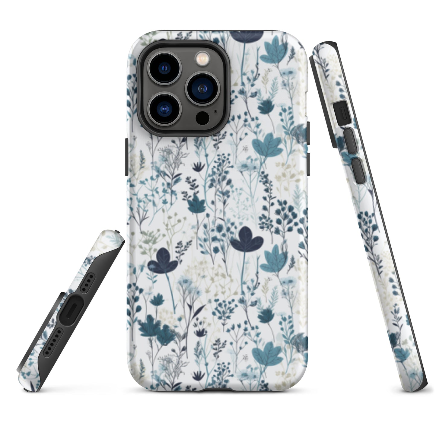 Serene Blue Wildflower - iPhone Case