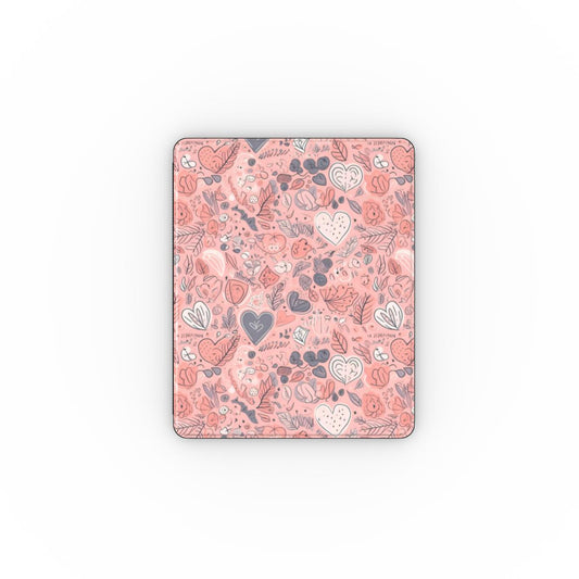 Springtime Blushing Hearts and Leaves - iPad Case