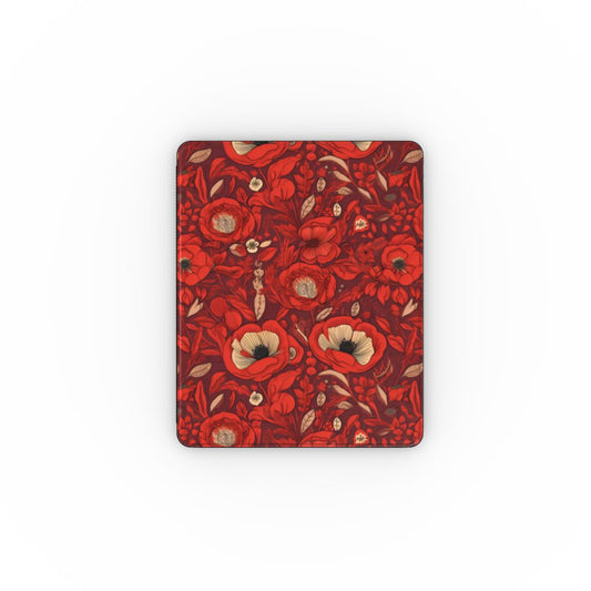 Radiant Spring Blossoms - Vibrant Red Florals - iPad Case