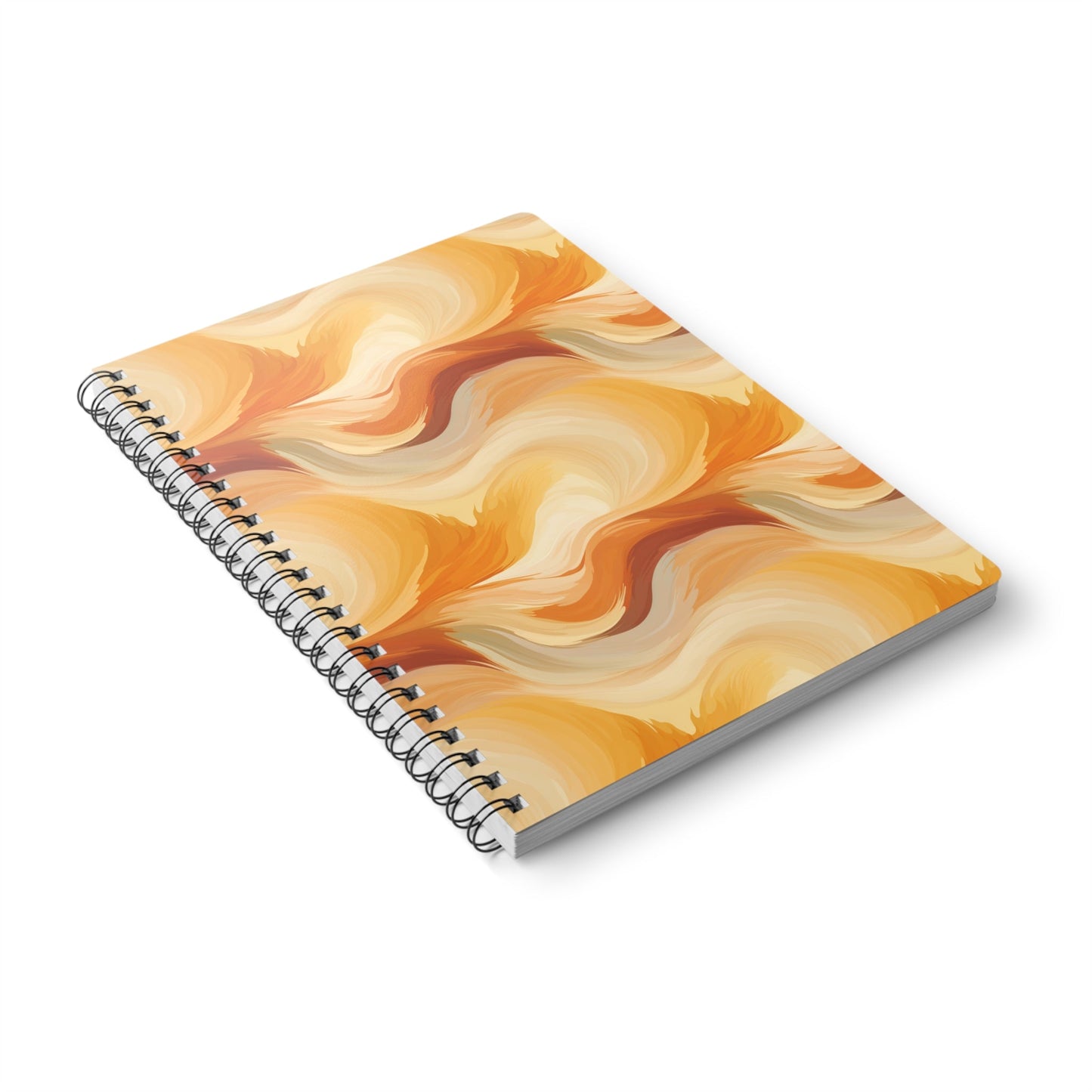 Amber Waves: The Breath of Autumn - Notebook (A5) - Pattern Symphony