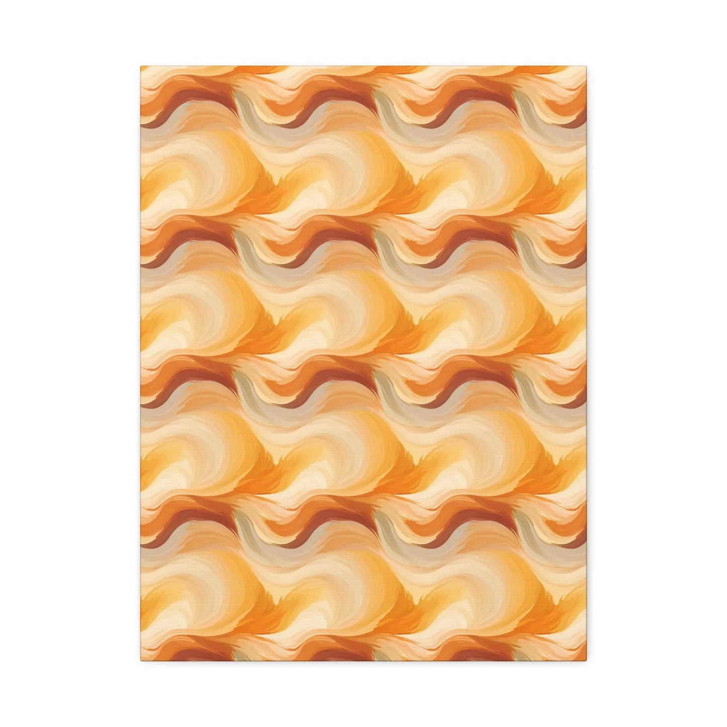 Amber Waves: The Breath of Autumn - Satin Canvas, Stretched - Pattern Symphony