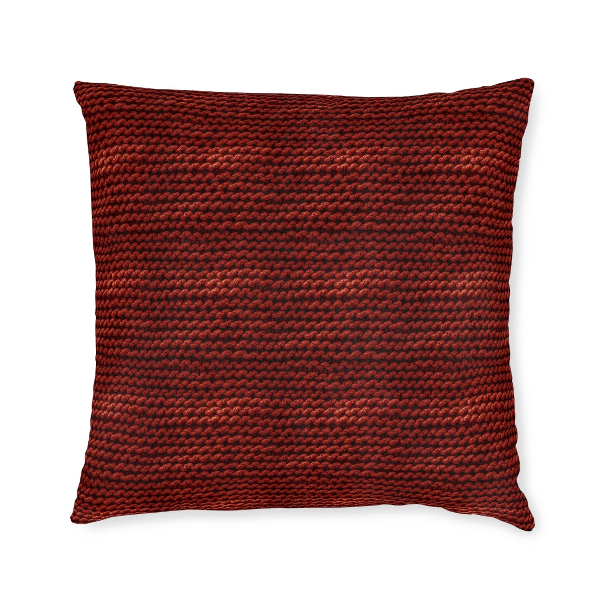 Autumn Yarn Chronicles: Warmth and Tradition - Square Pillow - Pattern Symphony