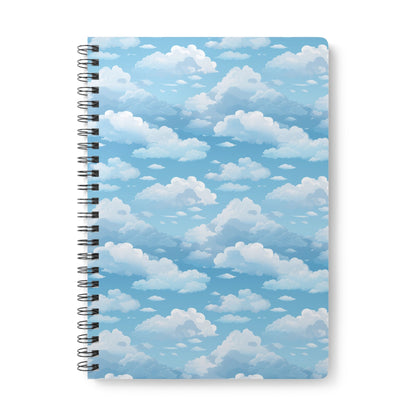 Boundless Azure Horizon - Calm Sky Design Spiral Notebook - Perfect for Journaling, Note-taking, and Sketching Paper products Pattern Symphony   