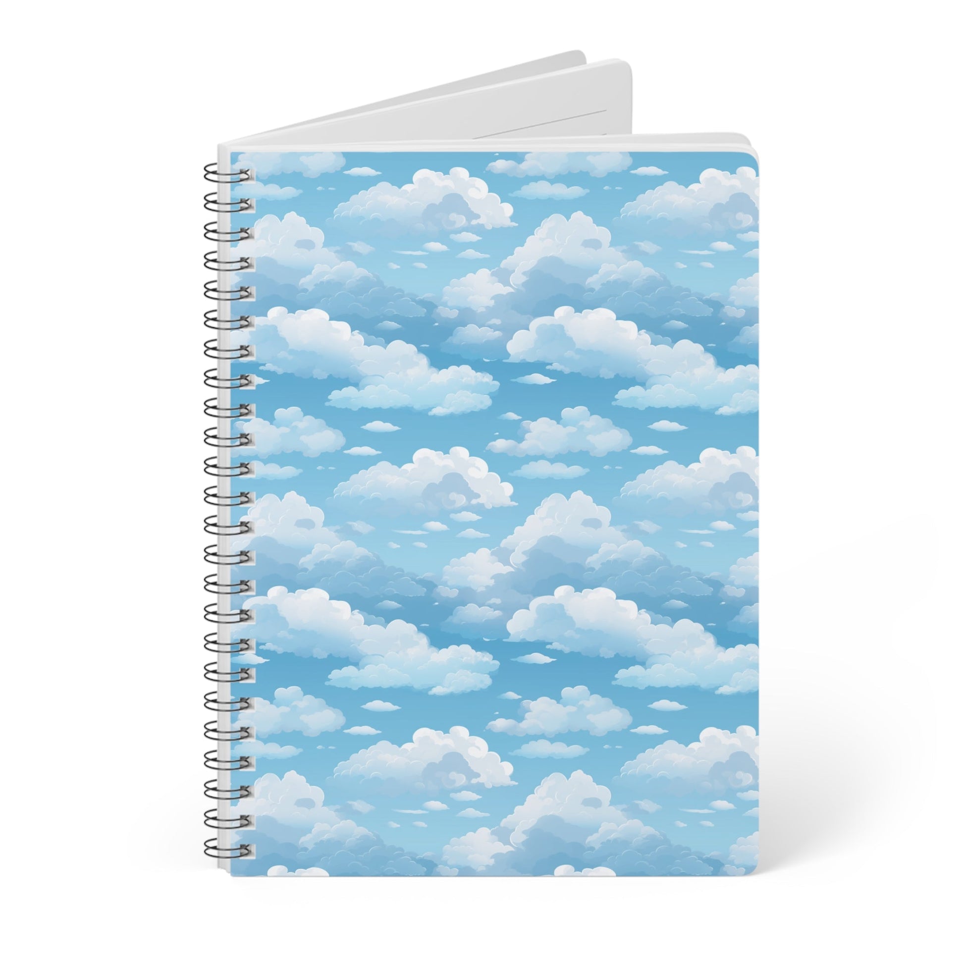 Boundless Azure Horizon - Calm Sky Design Spiral Notebook - Perfect for Journaling, Note-taking, and Sketching Paper products Pattern Symphony   