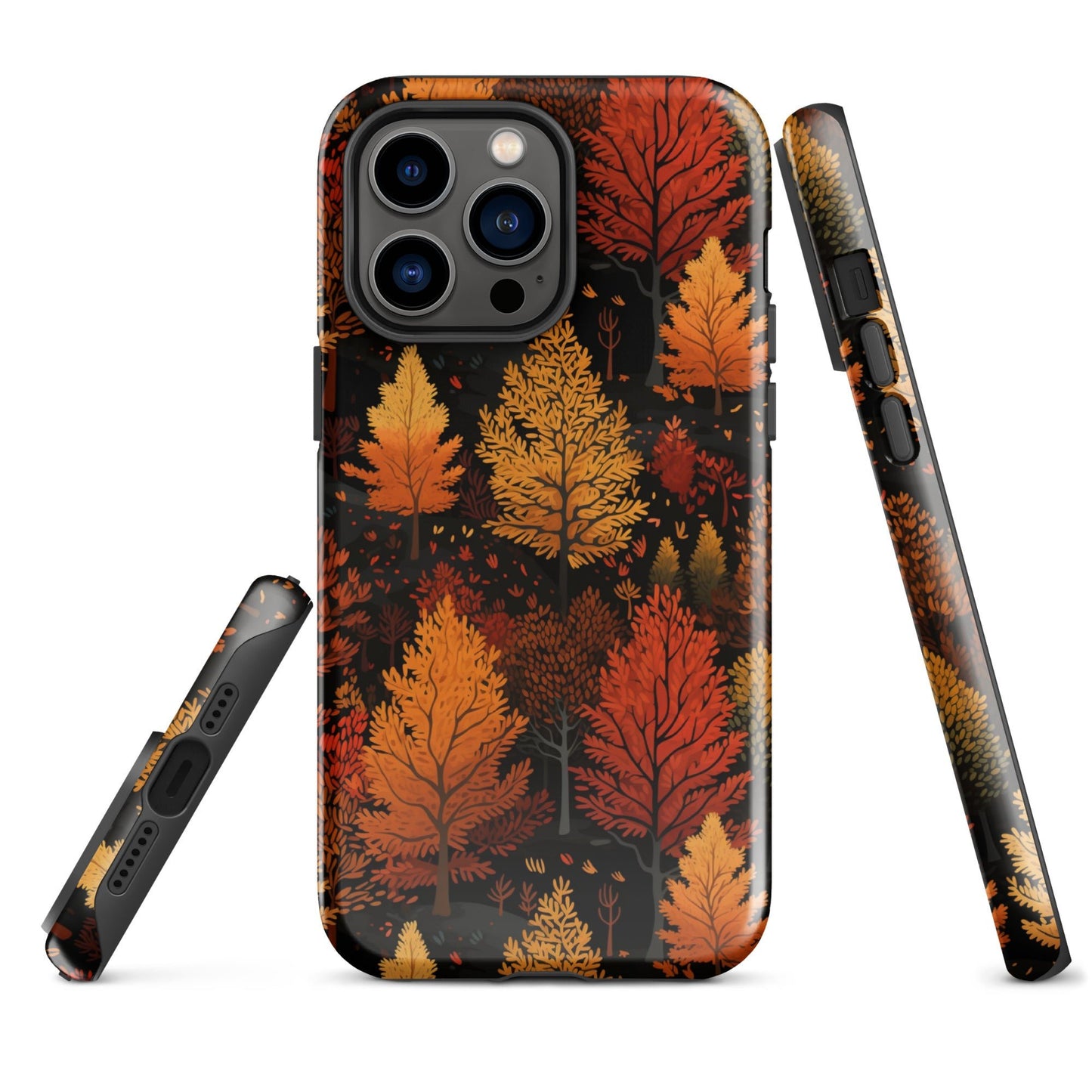 Bronzed Forest - A Chromatic Landscape - iPhone Case - Pattern Symphony