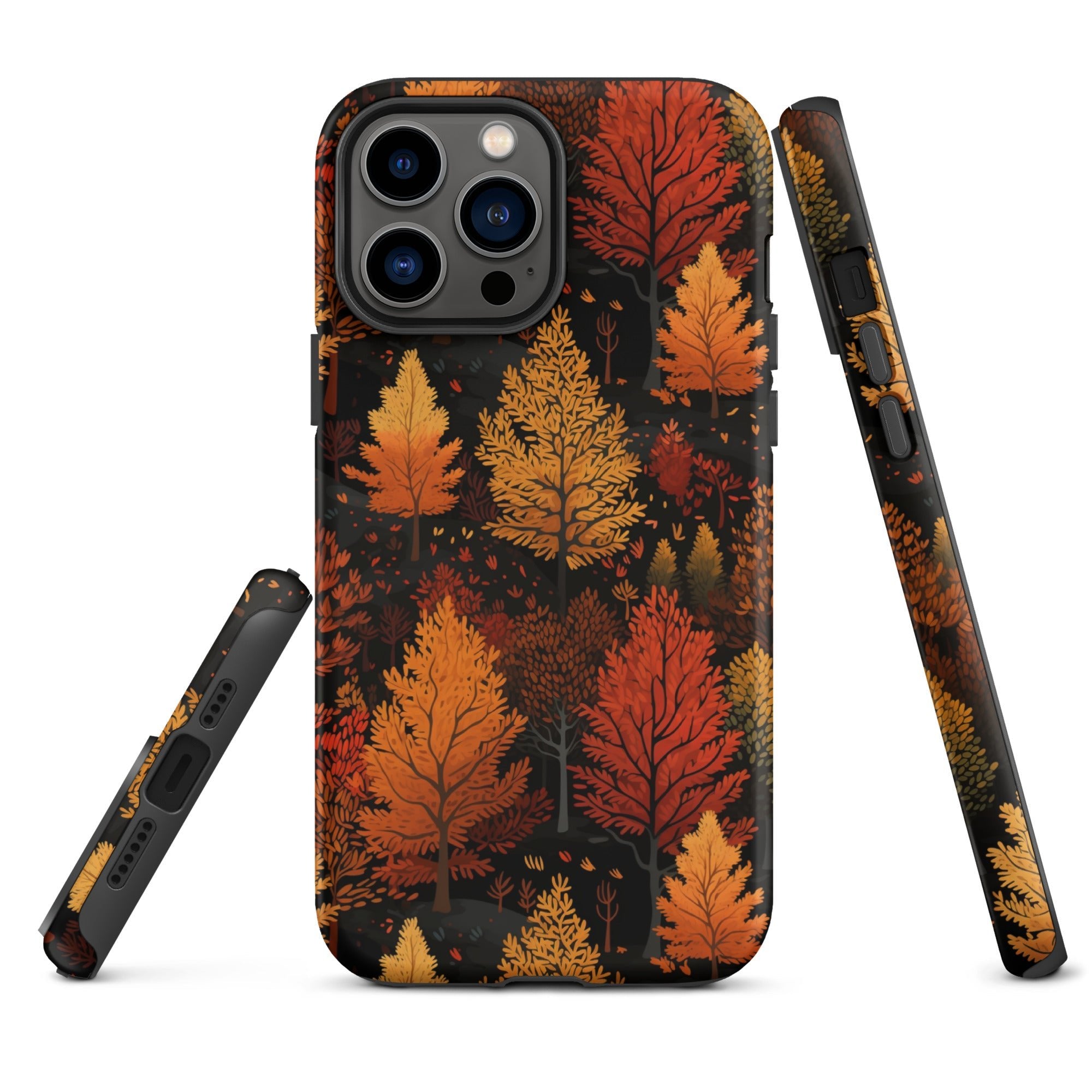 Bronzed Forest - A Chromatic Landscape - iPhone Case - Pattern Symphony