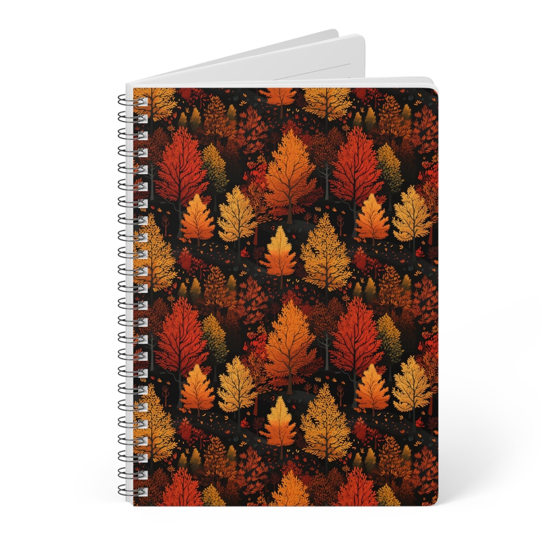 Bronzed Forest: A Chromatic Landscape - Notebook (A5) - Pattern Symphony