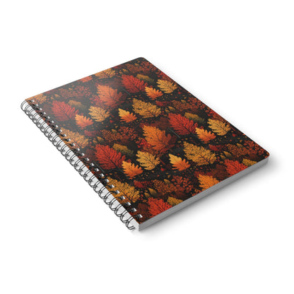 Bronzed Forest: A Chromatic Landscape - Notebook (A5) - Pattern Symphony
