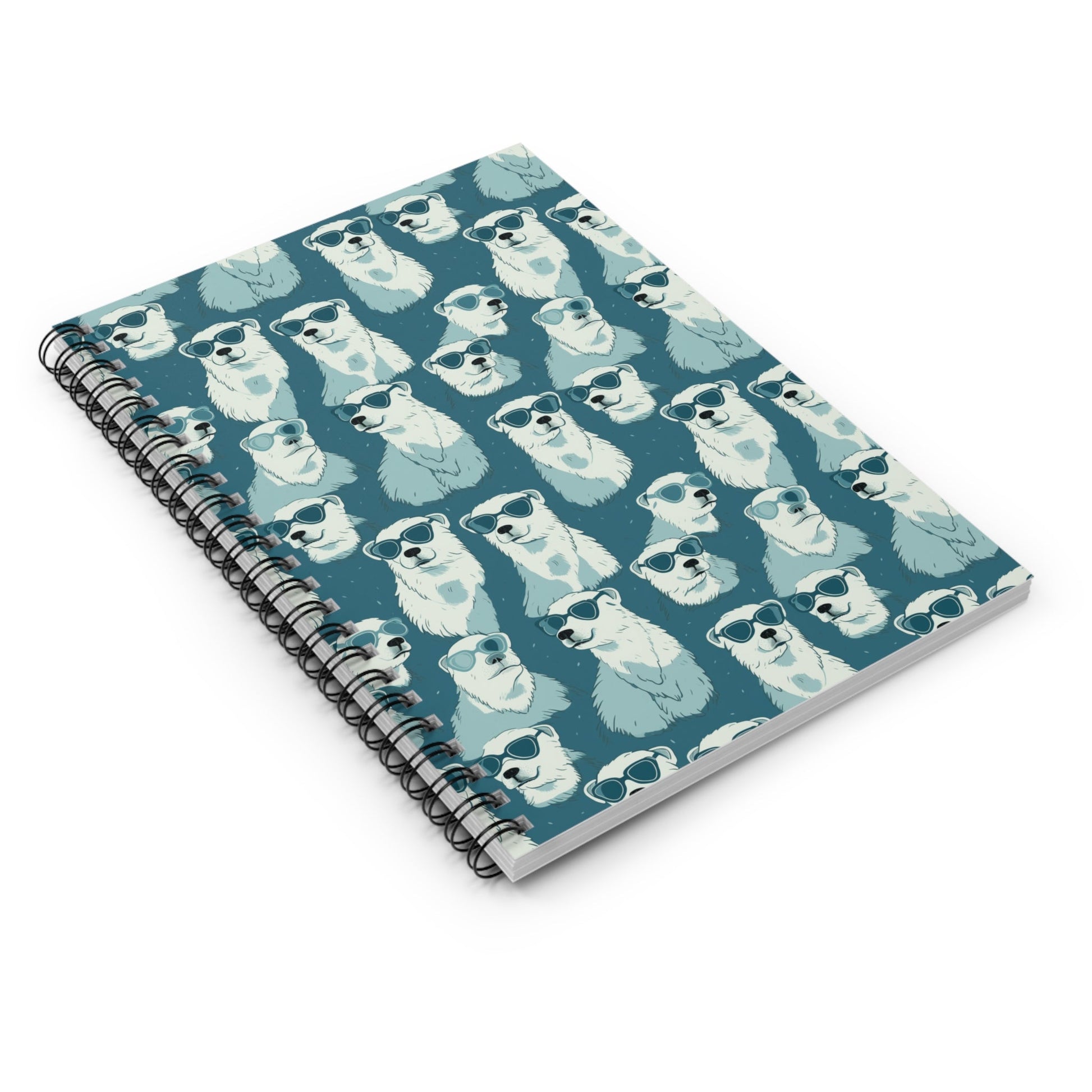 Chillin' Polar Bears Spiral Notebook - Ruled Line Paper products Pattern Symphony   